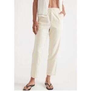 New Marine Layer Women's L Elle Relaxed Pull On Pants Cotton Vacation Travel